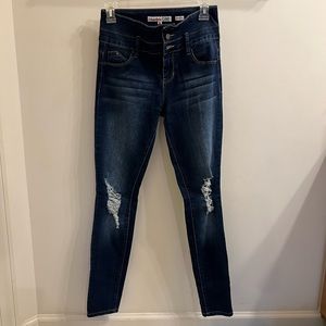 YMI High Rise Skinny Ripped Jeans